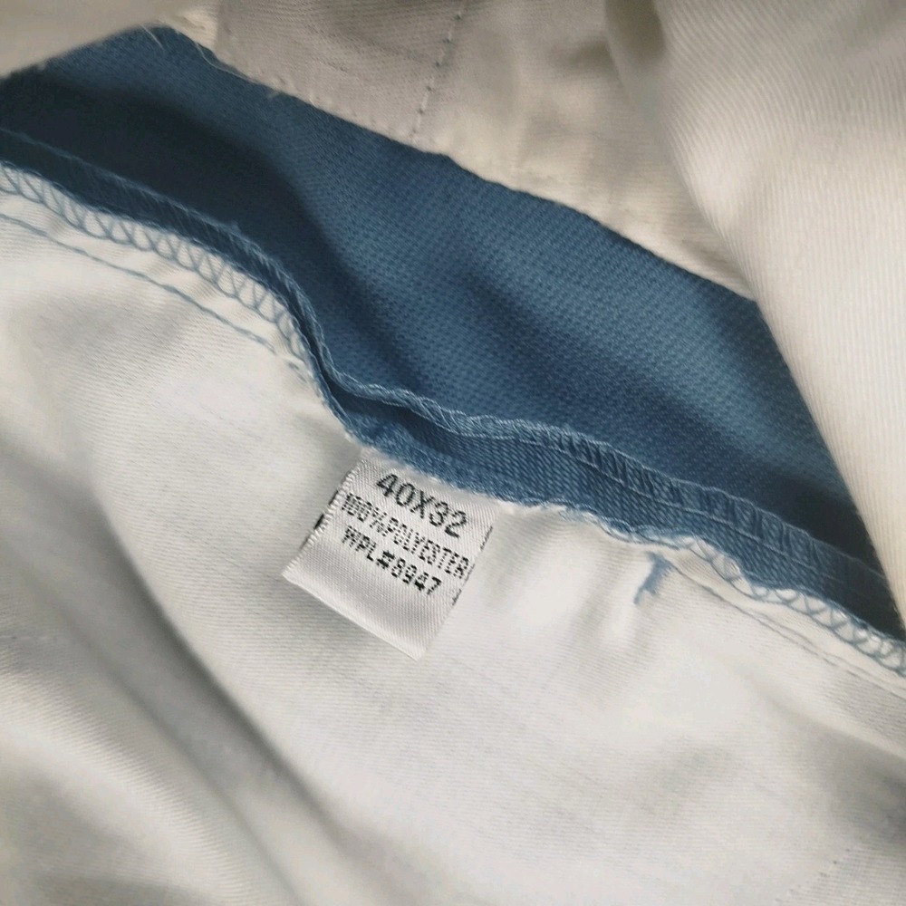 VTG Smokey Joes Light Blue Dress Pants Mens 40x32 Wide Baggy Y2K 1990 Old Money - Picture 3 of 13